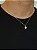 Corrente Grumet 50cm 1,4mm + Pingente Smile Redondo Cravejado (9,5mm) Banhado A Ouro 18k COR014-PIN005 - Imagem 2