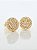 Brinco Masculino Par Smile Cravejado (9,8mm) Banhado A Ouro 18k BRI065 - Imagem 1
