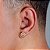 Brinco Masculino Par Smile Cravejado (9,8mm) Banhado A Ouro 18k BRI065 - Imagem 2