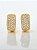 Brinco Masculino Par Argola Cravejada Com 29 Pedras G (14X6,8mm) Banhada A Ouro 18K BRI053 - Imagem 3
