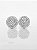 Brinco Masculino Par Smile Cravejado (9,8mm) Banhado A Ouro Branco BRI022 - Imagem 3
