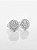 Brinco Masculino Par Smile Cravejado (9,8mm) Banhado A Ouro Branco BRI022 - Imagem 4