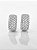 Brinco Masculino Par Argola Cravejada Com 29 Pedras G (14X6,8mm) Banhada A Ouro Branco BRI032 - Imagem 3