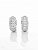 Brinco Masculino Par Argola Cravejada 4 Fileiras M (11,3X4,7mm) Banhada A Ouro Branco BRI012 - Imagem 4