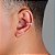 Piercing Fake Cravejado 2 fileiras (1 unidade) Banhado A Ouro Branco PIER002 - Imagem 2
