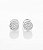 Brinco Masculino Par Chapado P (6,5mm) Banhado A Ouro Branco BRI100 - Imagem 3