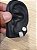 Kit Brinco Masculino Par Argola 16 Pedras + 8MM (Prata) - Banhado A Ouro Branco BRI004-BRIP001 - Imagem 3