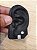 Kit Brinco Masculino Par Argola 29 Pedras + 6MM (Prata) - Banhado A Ouro Branco BRI003-BRIP002 - Imagem 1