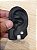 Kit Brinco Masculino Par Argola 16 Pedras + 6MM (Prata) - Banhado A Ouro Branco BRI004-BRIP002 - Imagem 1