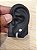 Kit Brinco Masculino Par Argola 12 Pedras + 6MM (Prata) - Banhado A Ouro Branco BRI001-BRIP002 - Imagem 3