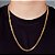 Corrente Grumet Dupla 70cm 6mm Fecho Gaveta Banhada A Ouro 18k COR036 - Imagem 1