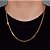 Corrente Grumet 60cm 4mm Fecho Gaveta Banhada A Ouro 18k COR039 - Imagem 1