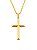 Pingente Cruz 3D (16x28mm) Banhada A Ouro 18k PIN044 - Imagem 1
