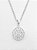 Pingente Circulo Cravejado (11mm) Banhado A Ouro Branco PIN010 - Imagem 3