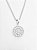 Pingente Circulo Cravejado (11mm) Banhado A Ouro Branco PIN010 - Imagem 2