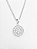 Pingente Circulo Cravejado (11mm) Banhado A Ouro Branco PIN010 - Imagem 4