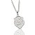 Pingente Placa São Jorge Detalhada (14,9X22,6) Banhado A Ouro Branco PIN057 - Imagem 2