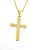 Pingente Cruz Detalhe Tribal (19,8X29,8) Banhado A Ouro 18k PIN033 - Imagem 2