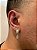 Brinco Masculino Par Argola Cravejada Com Número 8 + Letra (escolher) Pendurada (9,8X8,8mm) Banhado A Ouro 18K BRIN18 - Imagem 1