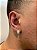Brinco Masculino Par Argola Cravejada Com Número 8 + Letra (escolher) Pendurada (9,8X8,8mm) Banhado A Ouro 18K BRIN18 - Imagem 2
