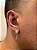 Brinco Masculino Par Argola Cravejada Com Número 8 + Letra (escolher) Pendurada (9,8X8,8mm) Banhado A Ouro 18K BRIN18 - Imagem 4