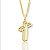 Pingente Cruz 3D (16x28mm) Banhada A Ouro 18k PIN072 - Imagem 1