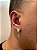 Brinco Masculino Par Argola Cravejada Com Número 1 + Letra (escolher) Pendurada (9,8X8,8mm) Banhado A Ouro 18K BRIN011 - Imagem 1