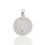 Pingente São Bento Cravejado (18,5mm) Banhado A Ouro Branco PIN021 - Imagem 1