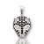 Pingente Tigre Com Pedra Preta (13X17mm) Banhado A Ouro Branco PIN018 - Imagem 1