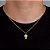 Corrente Grumet 50cm 1,4mm + Pingente Cruz Cravejada (20X12,4mm) Banhado A Ouro 18k COR014-PIN039 - Imagem 1