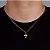 Corrente Grumet 50cm 1,4mm + Pingente Cruz Cravejada (13,2X19,7mm) Banhado A Ouro 18k COR014-PIN060 - Imagem 1