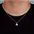 Corrente Grumet 50cm 1,4mm + Pingente Circulo Cravejado (11mm) Banhado A Ouro 18k COR014-PIN013 - Imagem 2