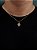 Corrente Grumet 50cm 1,4mm + Pingente Tigre Com Pedra Preta (13X17mm) Banhado A Ouro 18K COR005-PIN038 - Imagem 1