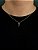 Corrente Grumet 50cm 1,4mm + Pingente Número 7 Cravejado (9,3x15mm) Banhado A Ouro 18k COR014-PIN081 - Imagem 1