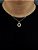 Corrente Veneziana 50cm 1mm + Pingente Nossa Senhora Cravejado Redondo (16,5mm) Banhado A Ouro 18k COR009-PIN091 - Imagem 1