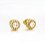 Brinco Masculino Par Redondo Cravejado Fílip 1 (7mm) Banhado A Ouro 18k BRI153 - Imagem 1