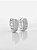 Brinco Masculino Par Argola Cravejada 3 Fileiras (13X4,5mm) Banhada A Ouro Branco BRI155 - Imagem 1