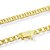 Corrente Grumet Dupla 60cm 3,5mm Fecho Gaveta Banhada A Ouro 18k COR052 - Imagem 2