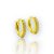 Brinco Masculino Par Argola Cravejada 1 Fileira M (12,2X1,9mm) Banhado A Ouro 18K BRI168 - Imagem 1