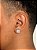 Brinco Masculino Par Quadrado Cravejado Fílip 6 (10,7mm) Banhado A Ouro Branco BRI180 - Imagem 2
