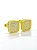 Brinco Masculino Par Quadrado Cravejado Fílip 6 (10,7mm) Banhado A Ouro 18k BRI174 - Imagem 1