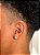 Brinco Masculino Par Redondo Cravejado Fílip 7 (8,4mm) Banhado A Ouro 18k BRI175 - Imagem 3