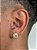 Brinco Masculino Par Redondo Cravejado Fílip 2 (9,5mm) Banhado A Ouro 18k BRI170 - Imagem 2
