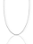 Corrente Elo Cadeado 50cm 2mm Fecho Tradicional Banhada a Ouro Branco COR062 - Imagem 1