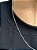 Corrente Grumet 50cm 2mm Fecho Tradicional Banhada a Ouro Branco COR065 - Imagem 3