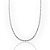 Corrente Cordão Baiano 50cm 3mm Fecho Tradicional Banhada a Ouro Branco COR067 - Imagem 1