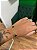 Kit Pulseira Trevo Preta + Pulseira Grumet 4mm Fecho Gaveta Banhada A Ouro 18k PUL052-PUL043 - Imagem 2