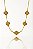 Corrente Trevo Marrom 55cm Banhada A Ouro 18k COR074 - Imagem 1