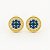 Brinco Fílip Blue (7,5mm) Banhado A Ouro 18K BRI188 - Imagem 1