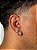 Kit Brinco Masculino Par Argola Cravejada Com 16 Pedras + Brinco Fílip Blue Banhada A Ouro 18K BRI026-BRI188 - Imagem 1